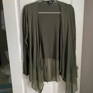A.N.A. Olive Green Cardigan